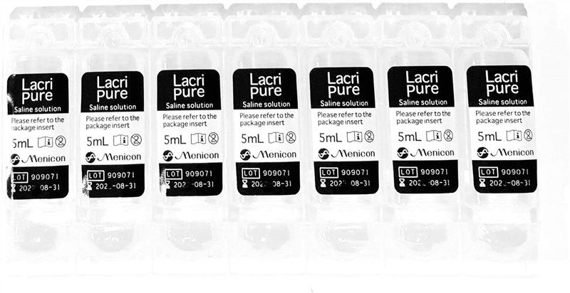 menicon lacripure rinsing insertion saline 로고