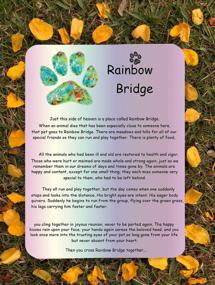 img 2 attached to 🌈 A.B.C. Pet Loss Memorial Bracelet - Rainbow Bridge Gift with Loving Remembrance of Your Beloved Dog or Cat - Pet Loss Jewelry