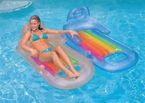 img 1 attached to 🏊 Intex Pool Lounger with Adjustable Headrest for Ultimate Relaxation
