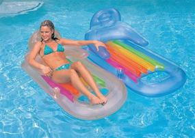 img 2 attached to 🏊 Intex Pool Lounger with Adjustable Headrest for Ultimate Relaxation