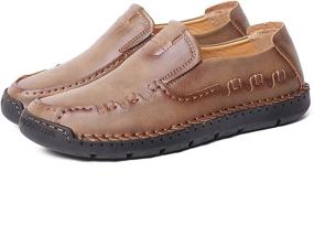 img 3 attached to 👞 Men's Comfortable Loafers Driving Shoes| Slip-Ons for Walking Sneakers