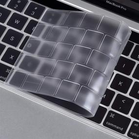 img 2 attached to ✨ Premium Ultra Thin Keyboard Cover Skin for MacBook Pro with Touch Bar: US Layout (Apple Model A2159 A1706 A1707 A1989 A1990) - 2016-2019 Release