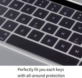 img 1 attached to ✨ Premium Ultra Thin Keyboard Cover Skin for MacBook Pro with Touch Bar: US Layout (Apple Model A2159 A1706 A1707 A1989 A1990) - 2016-2019 Release