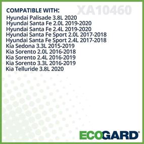 img 2 attached to 🔍 ECOGARD XA10460 Премиум воздушный фильтр двигателя для Kia Sorento, Sedona и Telluride (2015-2020) - Улучшенная производительность и долговечность!