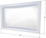 🔍 upgrade your skylight with the icon 01981 inner dome sl1422 - clear, 22" x 14" x 5" opening logo