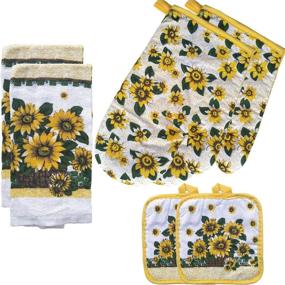 img 4 attached to Кухонные держатели для подсолнухов Кухонная тряпка для приготовления пищи
