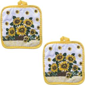 img 2 attached to Кухонные держатели для подсолнухов Кухонная тряпка для приготовления пищи