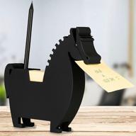 🐴 desktop memo holder with horse design - note dispenser gift for women, pen holder, includes 2 packs of 200 blank notes - ideal memo gift and christmas present for men логотип