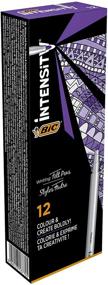 img 4 attached to BIC Intensity Medium Marker - Box Of 12 Lilac