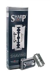 img 1 attached to ✂️ Premium Quality: 100 Sharp Titanium Double Edge Razor Blades for Safety Razor - Ultimate Men's Safety Razor Blades for a Superior Shave Experience (1-Year Supply)