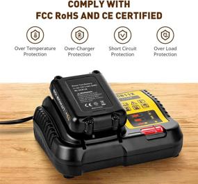 img 2 attached to 🔌 FLAGPOWER DCB112 Battery Charger for Dewalt 12V 20V MAX Lithium Ion Batteries - Compatible with DCB206 DCB205 DCB204 DCB203 DCB201 DCB120 DCB127 - Replacements for Dewalt Charger DCB101 DCB105 DCB115 DCB107