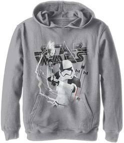 img 2 attached to 🌟 Unleash the Force with STAR WARS Boys' Hooded Pullover Fleece!