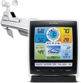 img 4 attached to 🌤️ AcuRite Iris (5-in-1) Wireless Weather Station: Monitor Indoor/Outdoor Climate with Digital Display (01512M)