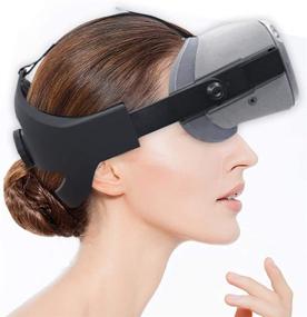 img 2 attached to 👾 Enhanced VR Mechanical Headband for Oculus Quest | Adjustable Clockwork Knob Design | Non-Slip Head Strap with Cushion | Replaceable Accessories | Virtual Reality Headset Compatibility