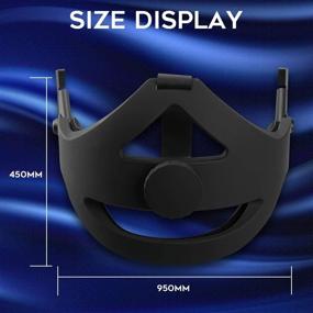 img 1 attached to 👾 Enhanced VR Mechanical Headband for Oculus Quest | Adjustable Clockwork Knob Design | Non-Slip Head Strap with Cushion | Replaceable Accessories | Virtual Reality Headset Compatibility