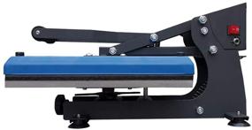 img 2 attached to 🔥 15x15 Heat Press Machine for T Shirts and HTV Vinyl Projects, Blue - Advanced Sublimation Heat Transfer