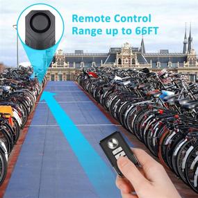 img 1 attached to 🔒 Enhanced Bike Security: 113dB Wireless Anti-Theft Vibration Motorcycle Bicycle Alarm with Remote & Adjustable Volume