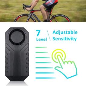 img 2 attached to 🔒 Enhanced Bike Security: 113dB Wireless Anti-Theft Vibration Motorcycle Bicycle Alarm with Remote & Adjustable Volume