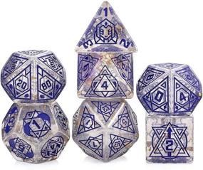 img 4 attached to 🎲 DNDND Translucent Polyhedral Dungeons & Dragons Dice Set