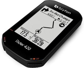 img 2 attached to 🚴 Bryton Rider 420T GPS Cycling Bike Computer Bundle (with Cadence and HRM Sensors), Long 35-Hour Battery Life, Turn-by-Turn Trail Navigation. Support for 5 Satellite Systems Ensures Unparalleled Accuracy.