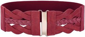 img 4 attached to Women Fashion Belts Elastic Stretch Women's Accessories for Belts