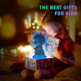 img 3 attached to 🎁 3D My Hero Academia Lamp: Anime 3D Illusion Lamp with Remote Control - Perfect Birthday & Christmas Gift for Kids, Boys, Girls - 4 Patterns and 16 Color Change Decor