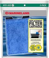 🔍 efficient filtration with marineland eclipse rite-size z replacement filter cartridge, 12-pack by marineland logo