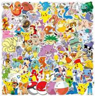 must-have pokemon sticker pack: 100 decals for laptops, hydro flasks, water bottles, luggage & helmets! logo