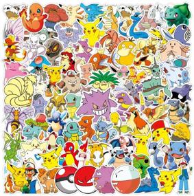 img 4 attached to Must-Have Pokemon Sticker Pack: 100 Decals for Laptops, Hydro Flasks, Water Bottles, Luggage & Helmets!