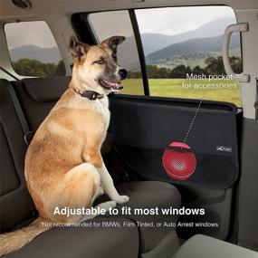 img 3 attached to Kurgo Car Door Guard for Dogs - Pet Protector for Car Doors, Waterproof & Adjustable - Quick Installation, Storage Pockets - Fits Sedans and SUVs - Black, Grey, Khaki