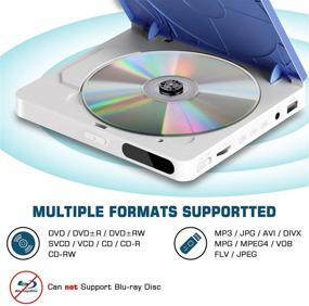 img 2 attached to 📀 Super Mini DVD Player with HDMI/USB Input, All Region Free | 1080P HD, USB Supported | HDMI/AC Cables Included