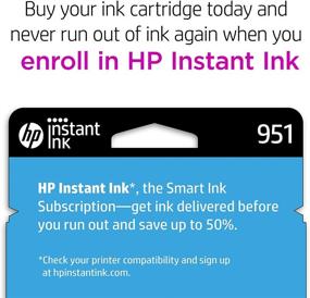 img 1 attached to 🖨️ Original HP 951 Magenta Ink Cartridge for HP OfficeJet Printers - Eligible for Instant Ink