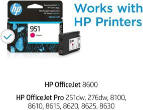 img 3 attached to 🖨️ Original HP 951 Magenta Ink Cartridge for HP OfficeJet Printers - Eligible for Instant Ink