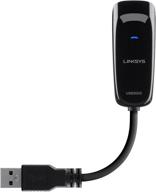 linksys usb 3.0 ethernet adapter for macbook air, chromebook, ultrabook (usb3gig), black logo