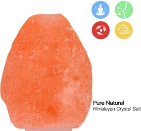 img 2 attached to 🔮 Enhance Your Space with Betus Natural Crystal Himalayan Salt Wall Lamp: Air Purifying Night Light, 360° Rotatable Plug, 15W Bulb