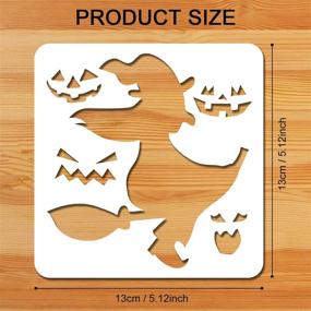 img 3 attached to 🎃 Get Creative with Konsait Halloween Stencils Templates for Spooky Scrapbooks and Art Projects