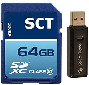 img 3 attached to 💾 SCT 64ГБ SDXC класс 10 профессиональная карты памяти высокой скорости с MicroSD и SD-кардридером - Расширенное хранилище данных