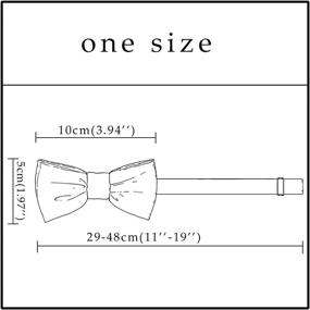 img 2 attached to Pre Tied Adjustable Tuxedo Multiple Fortunatever Boys' Accessories : Bow Ties