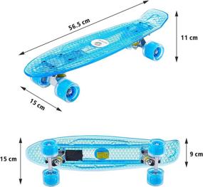 img 3 attached to Skateboard Beginners Transparent Complete Cruiser