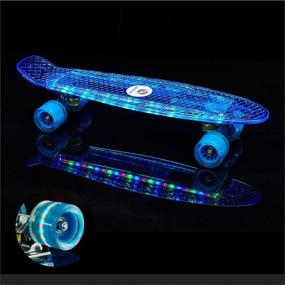 img 4 attached to Skateboard Beginners Transparent Complete Cruiser