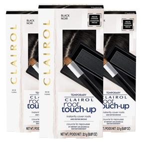 img 4 attached to 🖤 Пудра для затушевки отросли волос Clairol Root Touch-Up в черном цвете волос - упаковка из 3 штук, временное решение