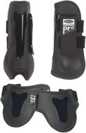 🐴 lami-cell pro-air equine boot set/4 in black for horses logo