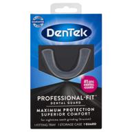 dentek professional-fit dental guard: maximum protection for teeth grinding - 1 count logo