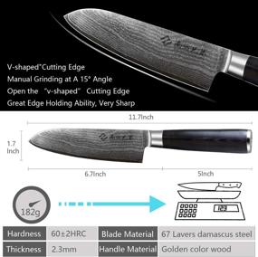 img 1 attached to Santoku Multifunctional Damascus Kitchen Cooking