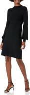 👗 stylish amazon brand - lark & ro women's mock neck fit and flare sweater dress with bell sleeves - perfect for chic fashionistas logo