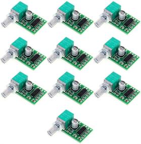 img 4 attached to 🔊 Acxico 10Pcs Mini PAM8403 DC 5V Power Audio Amplifier Board Digital Power Amp Module 2 Channel 3W+3W Volume Control with Potentiometer" - Slightly optimized version: "Acxico 10Pcs Mini PAM8403 DC 5V Power Audio Amplifier Board | Digital Power Amp Module | 2 Channel 3W+3W | Volume Control with Potentiometer