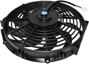 img 3 attached to 🔥 A-Team Performance 170071: Heavy Duty 12" Radiator Electric Cooling Fan with 10 Curved Blades, Reversible Push or Pull, 12V - 1400 CFM - Complete Mounting Kit - Ideal for Car Transmission Cooling - Black 12 Inches