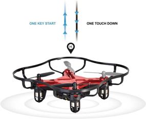 img 1 attached to 🚁 Contixo Mini Pocket Drone 4CH 6 Axis Gyro RC Micro Quadcopter with 3D Flip, Intelligent Fixed Altitude (Hover Mode) - Enhancing SEO