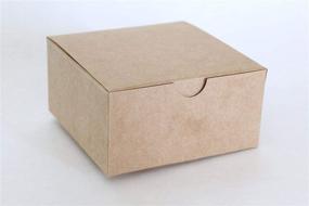 img 4 attached to High-Quality Kraft Favor or Gift Box 4 X 4 X 2, 12 Ct - Sturdy and Elegant Packaging