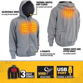 img 2 attached to 👕 DEWALT Heated Hoodie Gray - DCHJ080B-S